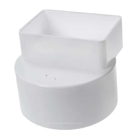 Normandy Products Normandy Products V-1706 4 x 6 x 6 in. Downspout Adapter PVC SDR35 V-1706